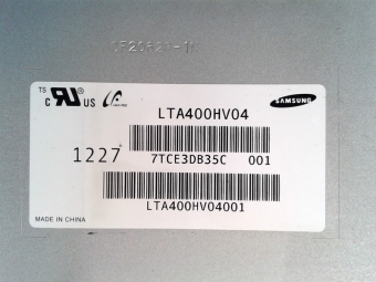 LTA400HV04-001 ДИСПЛЕЙ LCD