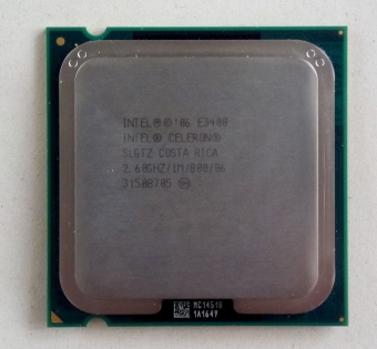 SLGTZ LGA775 Intel® Celeron® Processor E3400
(1M Cache, 2.60 GHz, 800 MHz FSB) МИКРОПРОЦЕССОР